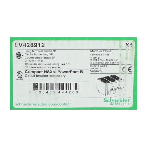 Schneider Electric LV426912 Long Terminal Shield NEW NFP Sealed - Picture 2 of 7