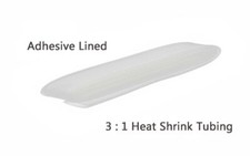1/2" Clear Heat Shrink Tubing with Adhesive 25FT Wire Insulation Protection 3:1