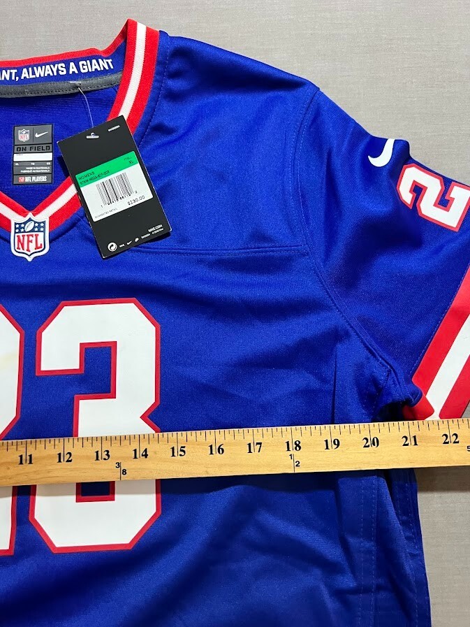 New York Giants Ryan #23 Reebok Jersey Womens Extra Large Blue Short Sleeve. thumbnail 11