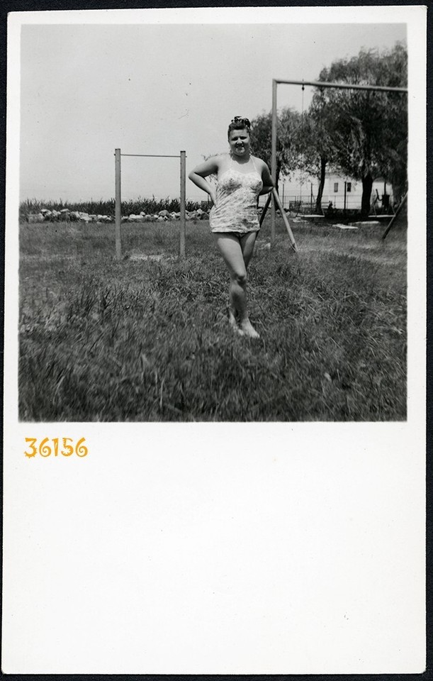chubby girl in swimsuit, Vintage fine art Photograph, 1950's eBay