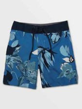 Volcom L23531 Little Boys Marble Riverside Floral Mod-Tech Trunks Size 7/XL