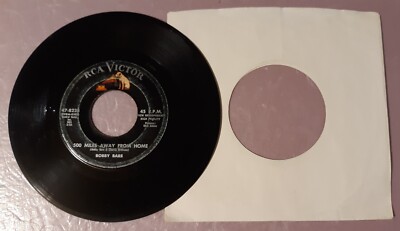 Bobby Bare 500 Miles Away From Home/It All Depends Linda Record 45rpm 7'' Vinyl