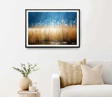 Belt of Reed at The Fish Pond, Germany Poster Premium Quality Choose your Size