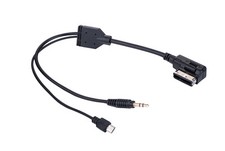 Audio Cable For Audi Ami VW MMI A3 Q3 A6 A8 Micro USB For Samsung HTC Sony 50CM