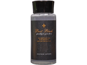 boot black leather lotion