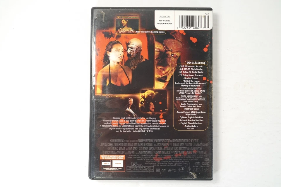 Lot Of 4 Horror Movie DVDs House Of Dead, Chainsaw Massa, Carrie, NM On Elm St - Image 4 of 4