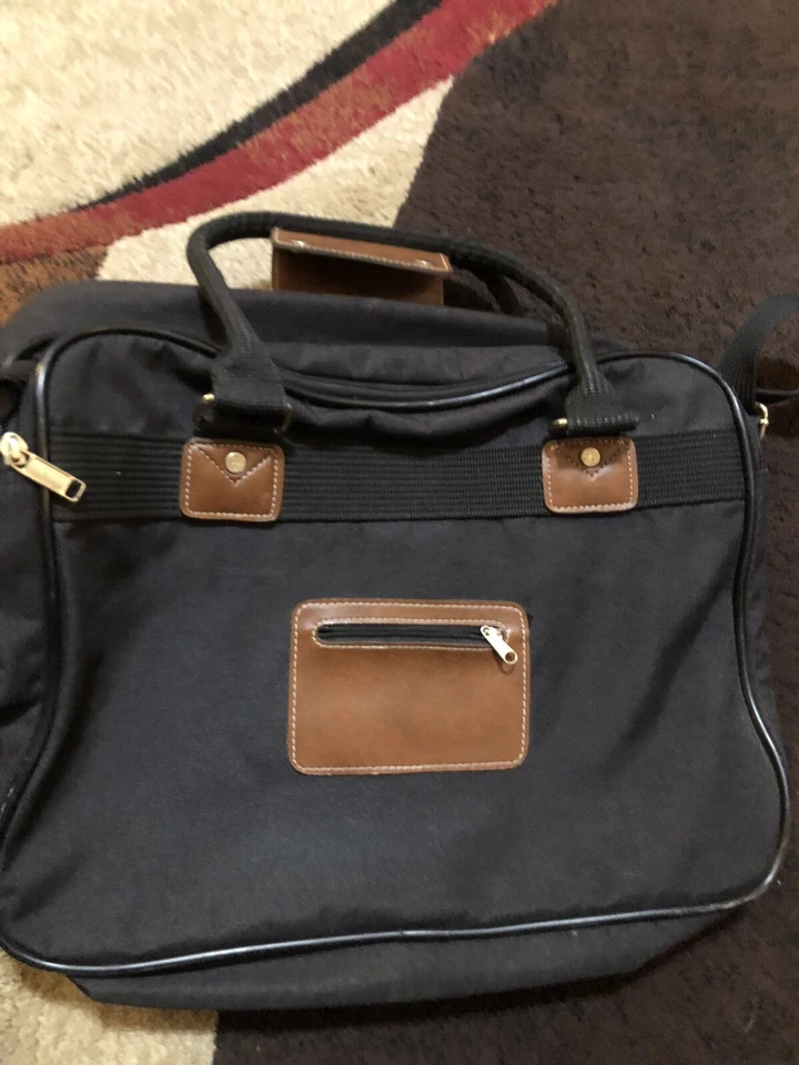 Jaguar Lona con Bolso de Lona Cuero Marrón Foto 4 de 4