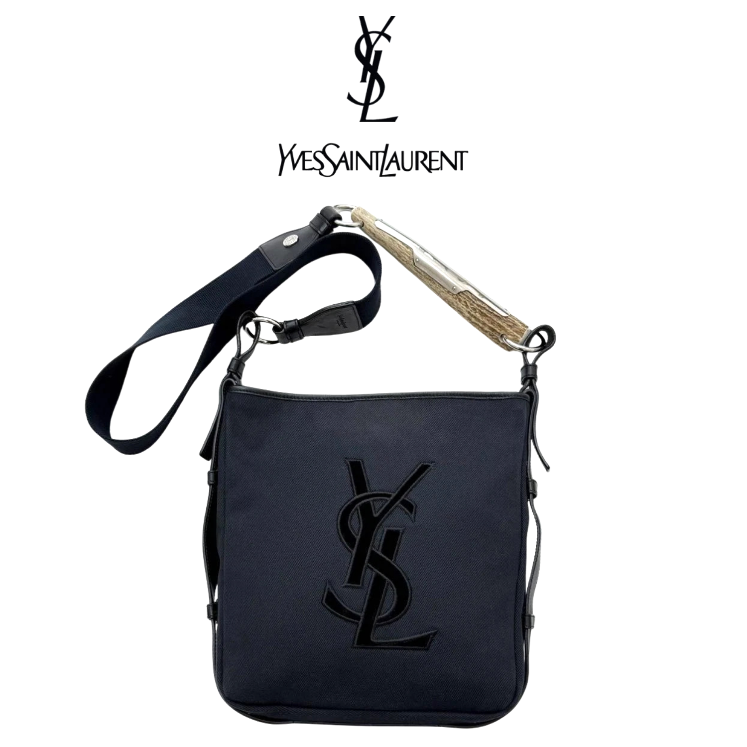 Borsa a tracolla Yves Saint Laurent Mombasa x Kahala velluto YSL Cassandra vintage