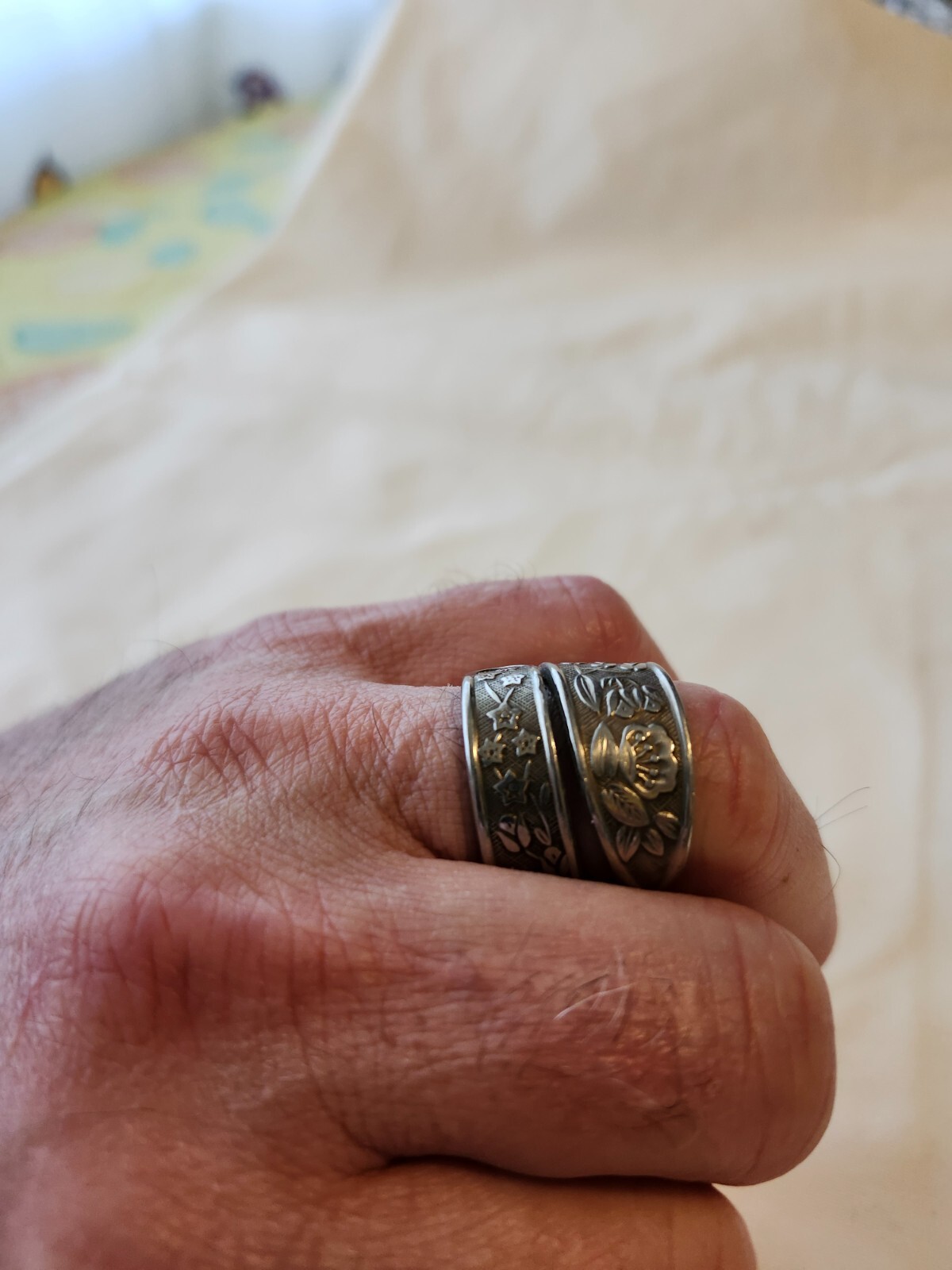 Stylized chunky Ring, Large, hefty, Interesting p… - image 2