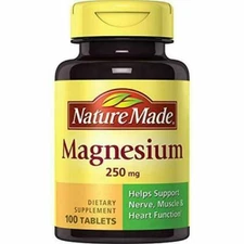 Nature Made Magnesium Oxide 250mg, 100 Tablets (1269)