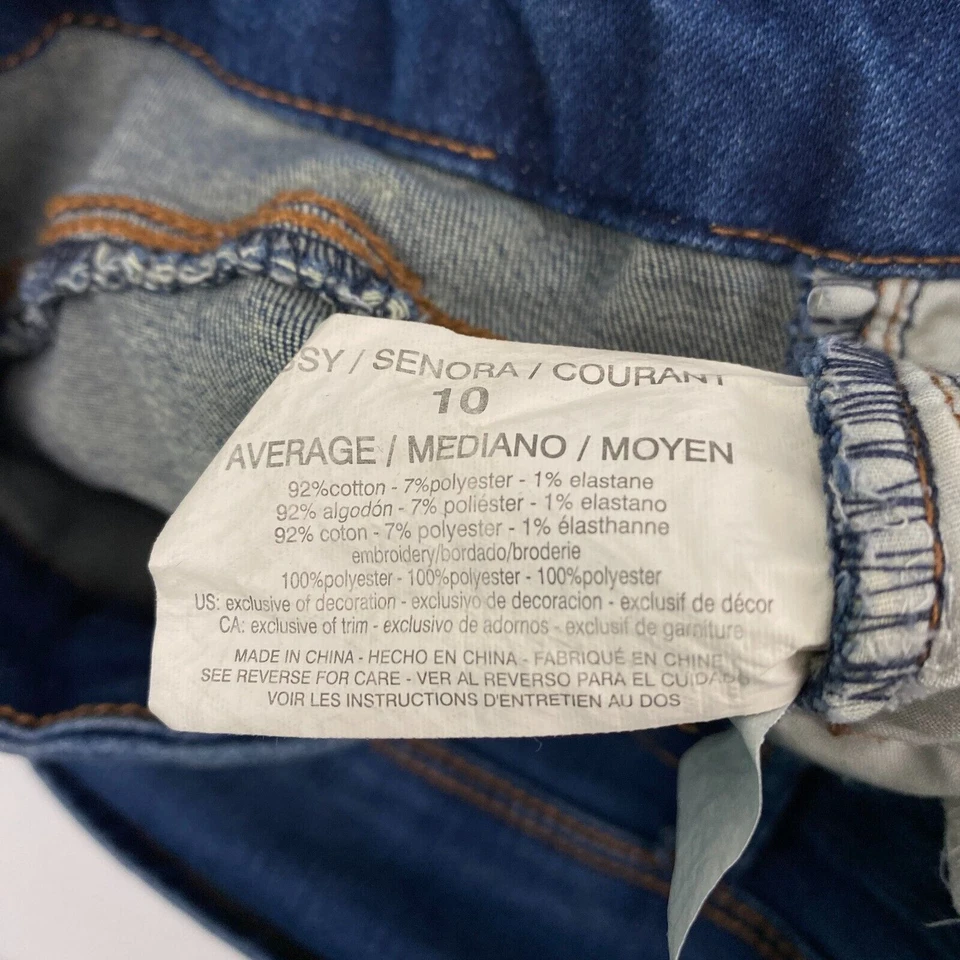 Pantalones Cortos Vaqueros Bandolino Smooth Operator Skimmer Para Mujer Talla 10 Azul Denim Foto 4 de 4