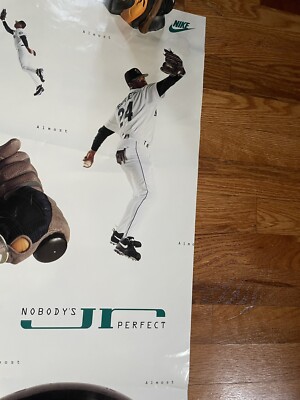RARE Nike Ken Griffey Jr. Nobody's Perfect Poster Seattle Mariners