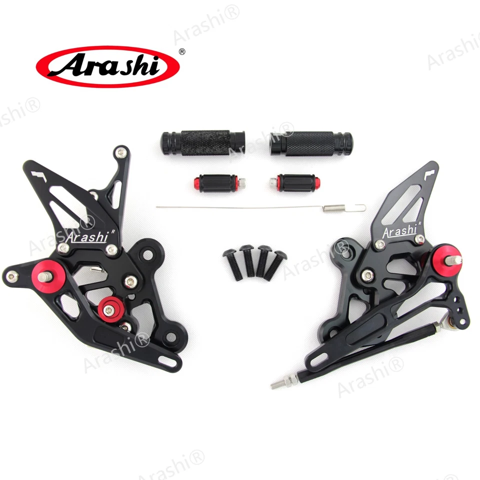 Juego trasero reposapiés estriberas para Suzuki GSXS750 GSXS750Z 2015-2022 GSR 750 11-17 Foto 2 de 4