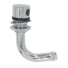 90 Degree Thru Hull Vent -5/8" Hose - Boat Fuel Tank - Chrome Plated - OEM Part