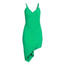 Planet Gold Juniors Wrap Midi Dress Bright Green Small