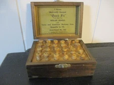 Metrically Gauged Quick Fit Roller  Jewels for Swiss & American Watches wood box