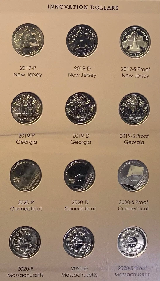 2018 - 2025 87 PDS BU & Proof Innovation Dollar Set in Dansco Album wExtra Page - Image 3 of 4