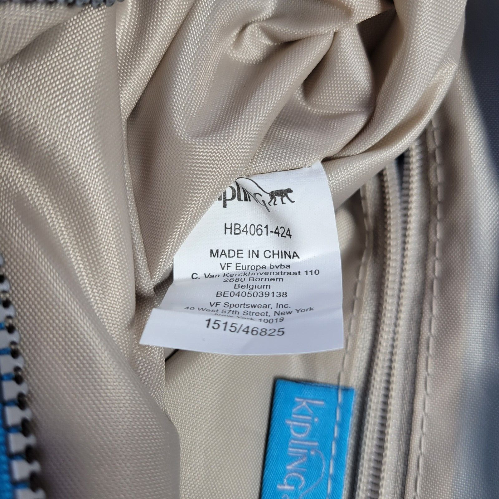 Kipling Alvar Solid Crossbody Shoulder Bag Blue T… - image 10