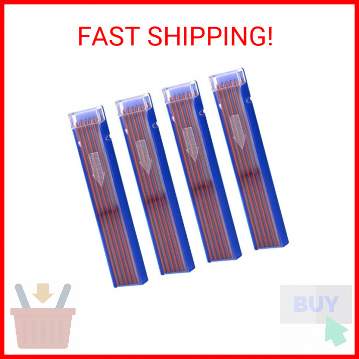48 Pcs 2mm Pencil Refills, Solid Carpentry Pencil Refills Mechanical Pencil Lead