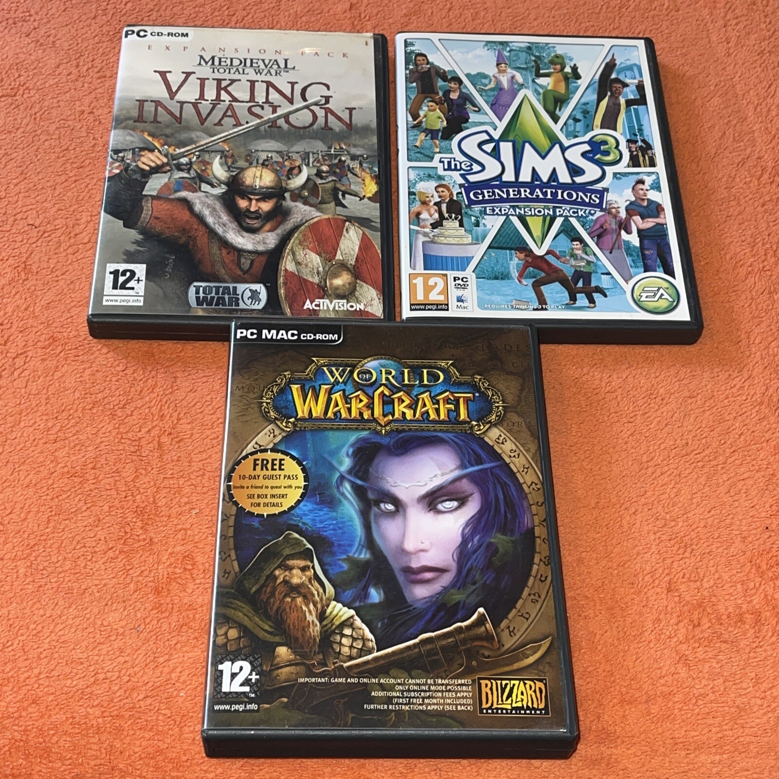 pc games bundle warcraft the sims 3 and medieval total war