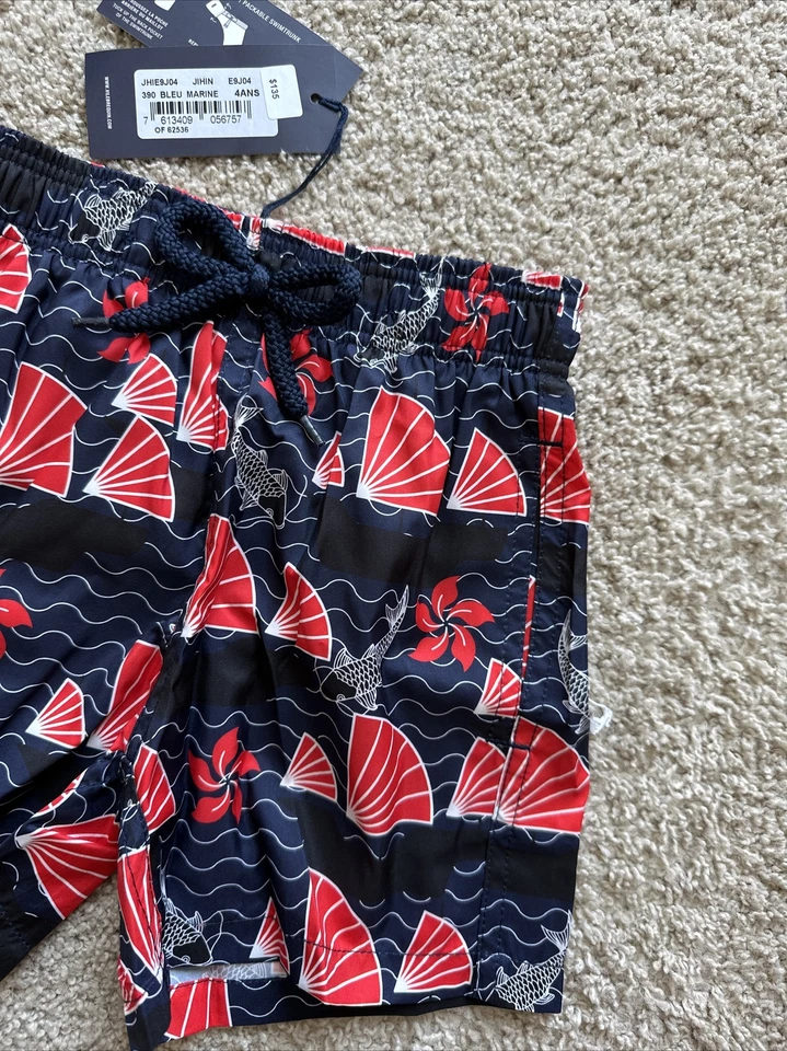 NOVO BAÚS DE BANHO VILEBREQUIN 100% AUTÊNTICO PARA CRIANÇAS - AZUL MARINHO - 2 ANOS - Imagem 3 de 4