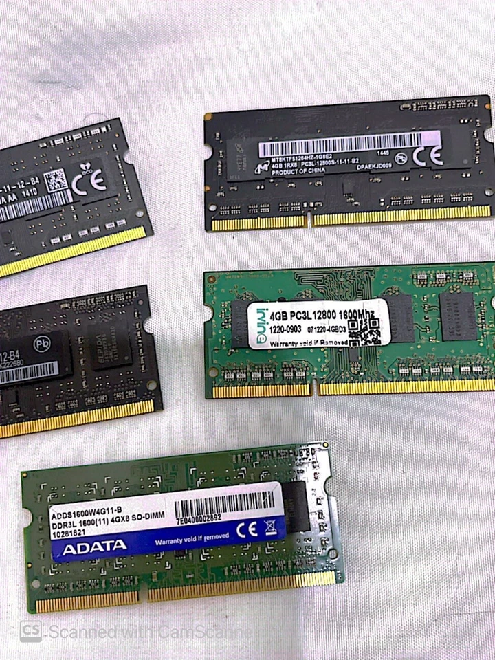 SkHynix,Elpida,Crucial,Adata,IRVINE 4GB 1Rx8 PC3L-12800 not enough used ALL TYPE - Image 4 of 4