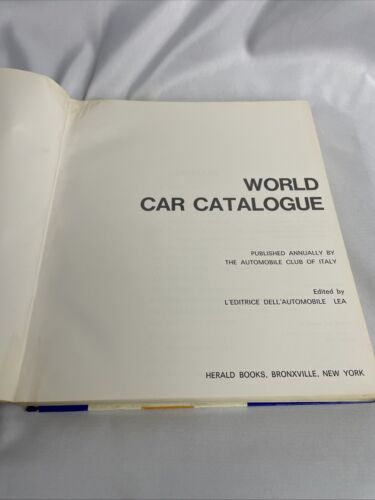 WELTAUTOKATALOG 1970 - Automobilclub Italiens - illustriertes Hardcover - Bild 4 von 5