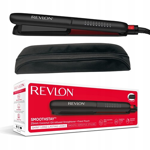 Revlon RVST2211 SmoothStay Coconut Oil-Infused Straightener for Sleek Shiny Look - Picture 1 of 7