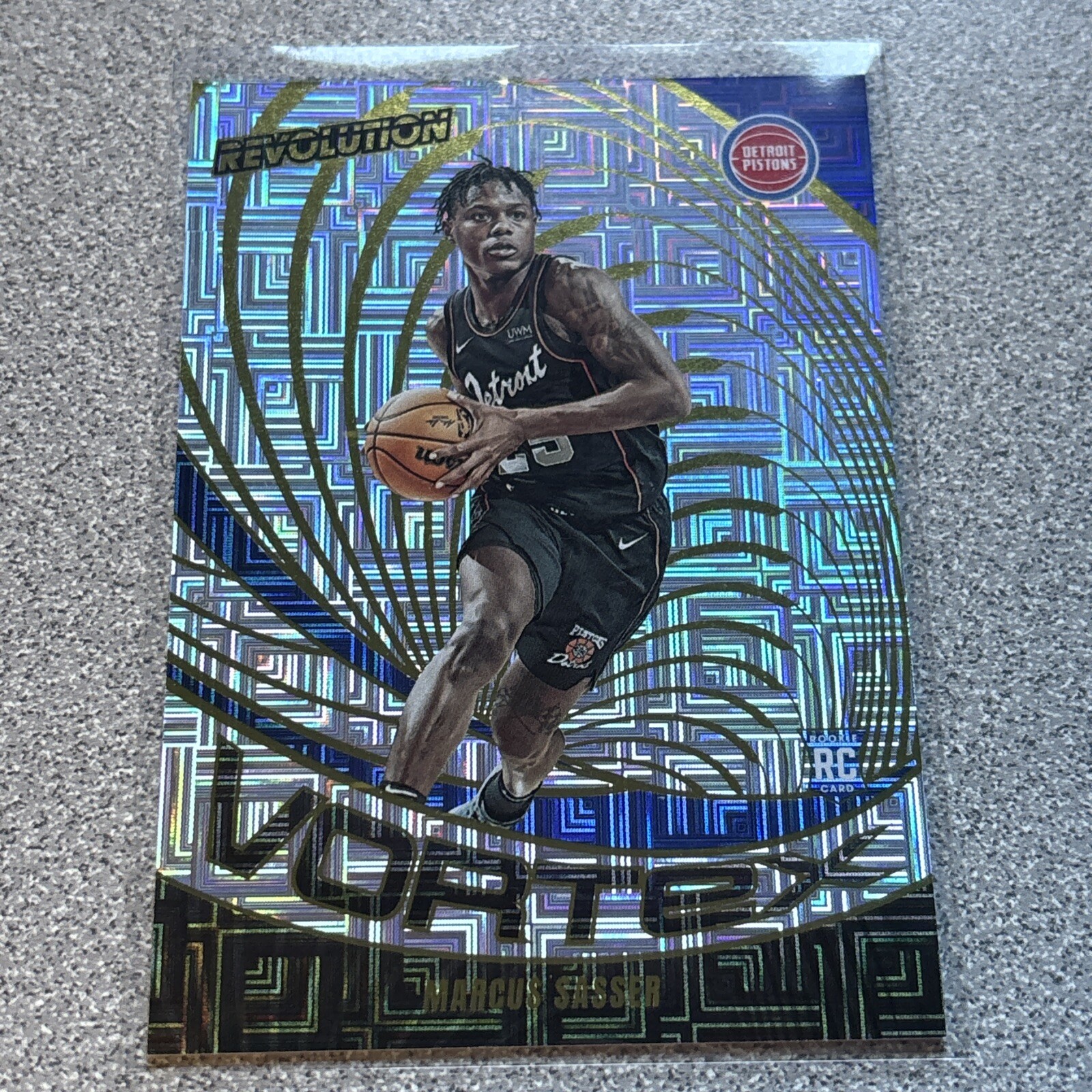 2023-24 Panini Revolution Vortex Levels Marcus Sasser Rookie Detroit Pistons #8