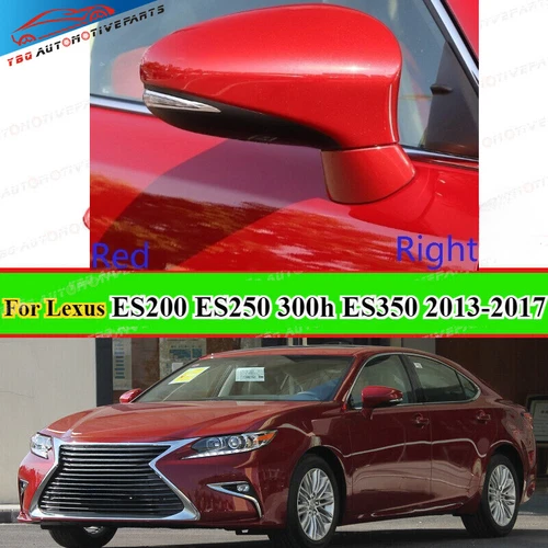Mica Red passenger Side Mirror Cover For Lexus ES200 ES250 300h ES350 2013-2017 