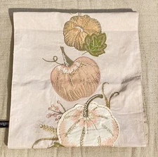 Pink And Gold Pumpkin Harvest Table Runner 