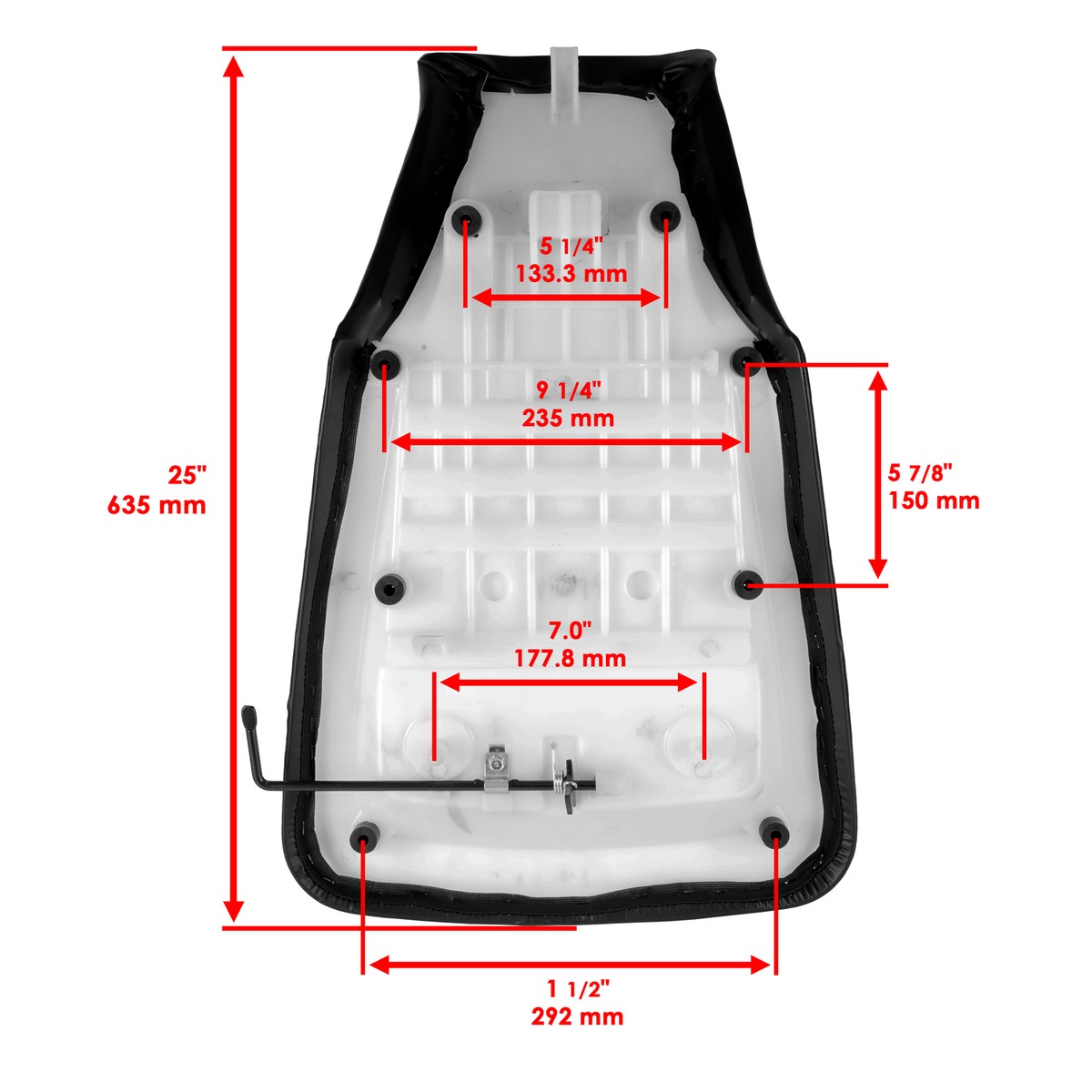 Honda ATV Complete Seat for Honda 77100-HN7-000ZB 77100-HN5-N00ZA