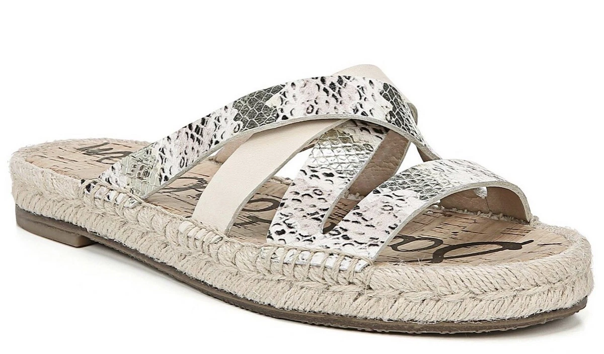 Sam Edelman Averie Leather Espadrilles Slip On Sandals Women s
