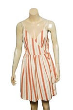 Urban Outfitters Striped Mini Dress S Women's Casual Wrap Style Boho NEW 16945