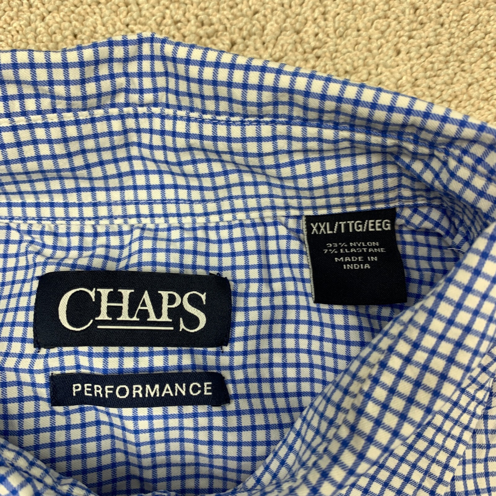 Chaps Performance Pullover Button-Up Shirt Men's … - image 3