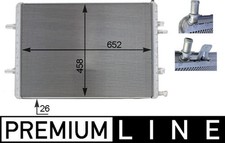MAHLE Niedertemperaturkühler Ladeluftkühler PREMIUM LINE CIR 3 000P für AUDI A8