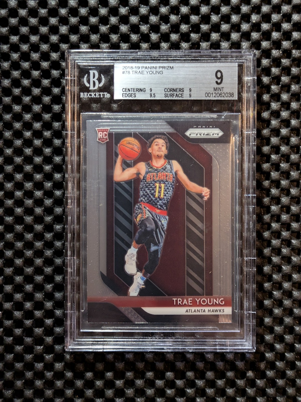 2018-19 Panini Prizm - Trae Young #78 (RC) BGS 9 MINT ATLANTA HAWKS