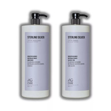 AG Care Sterling Silver Toning Shampoo  Conditioner 50.7 oz Duo Set