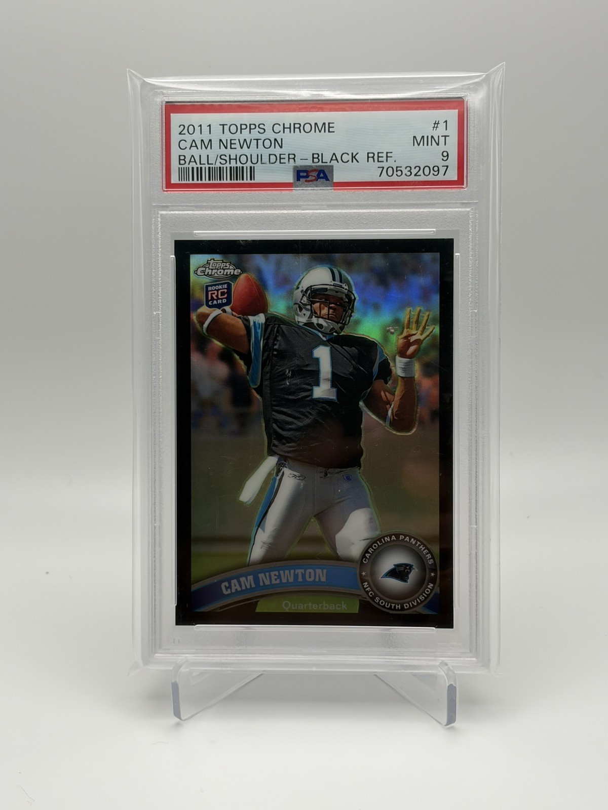 Cam Newton Topps Chrome #1 Black Refractor