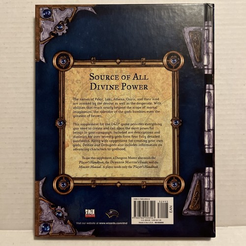 Dieties And Demigods Dungeons & Dragons 3rd Edition D&D d20 2002 - Picture 6 of 6