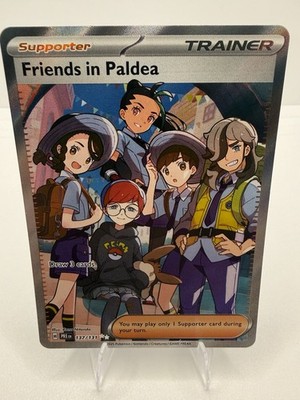 Pokémon TCG Trainer Friends in Paldea Ultra Rare Holo Card 137/131
