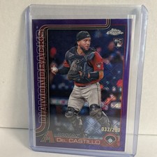 2025 Topps Chrome - Adrian Del Castillo #240 Purple Refractor /250 Logofractor
