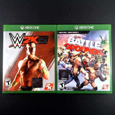 WWE 2K15 & Battlegrounds Xbox One/Series X Video Games Bundle