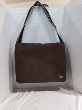 VINTAGE LACOSTE MESSENGER BAG IZOD LACOSTE CLASSIC 15X12X5 BROWN
