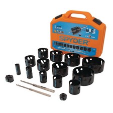 Spyder 17-Piece Electrician Bi-Metal Hole Saw Kit, 601008
