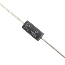 10Pcs Bel Micro Axial MQ 3A 3 Amp Fuse 125V