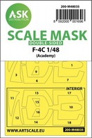 F-4C Double-Sided Painting Mask For Academy / 1:48
