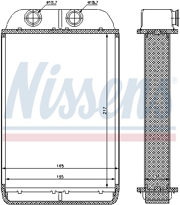 1x NISSENS 70232 Wärmetauscher Innenraumheizung für Audi