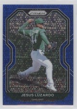 2021 Panini Prizm Blue Donut Circle Prizm 90/199 Jesus Luzardo #83 0lt3