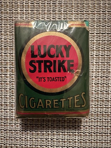 Vintage WWII Era Lucky Strike Cigarettes Empty Pack WW2 B63